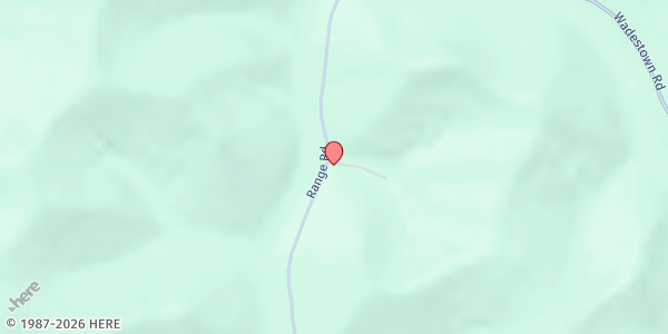 Map showing NATIVE AMERICAN COMMUNITY CENTER at 1890 RANGE ROAD, WADESTOWN, WV