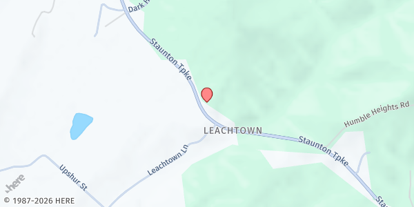 Map showing Kanawha Charge Pantry at 11705 Staunton Tpke., Walker, WV