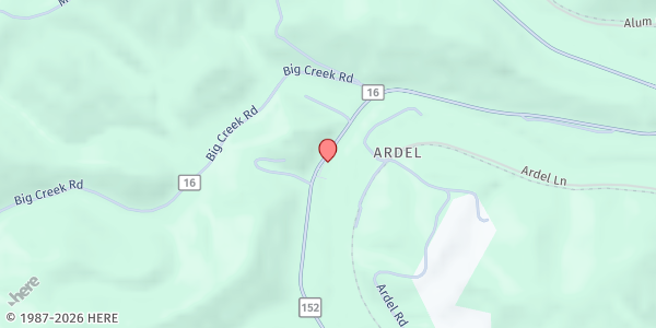 Map showing House of Worship at 6118 WV-152, Wayne, WV