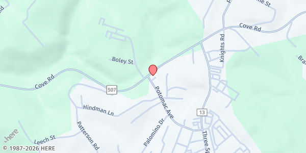 Map showing Hancock and Brook County Family Resource Network at 1300 POTOMAC AVENUE, WEIRTON, WV