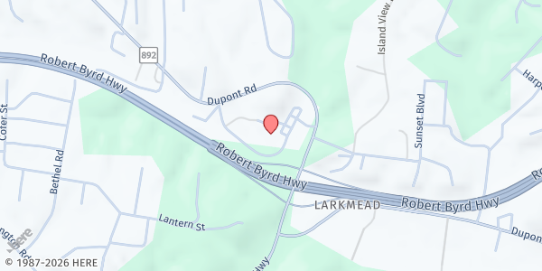 Map showing Fairlawn Baptist at 215 Fairlawn Dr, Wellsley, WV