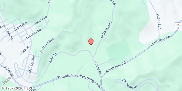 Map showing MFB-Weston Arbors at 401 John St., Weston, WV