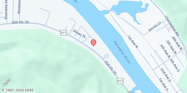 Map showing Salt and Light Food Pantry at 10822 Winfield Rd, Winfield, WV