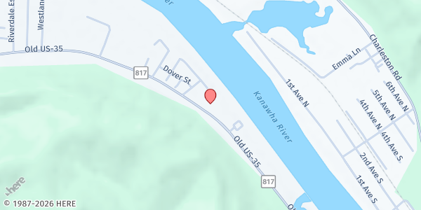 Map showing Winfield Nazarene-Food Pantry at 10822 Winfield Rd, Winfield, WV