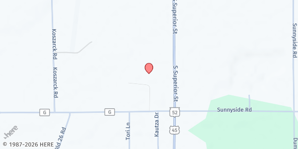 Map showing Operation Compassion at N2142 Hwy. 45 S., Antigo, WI