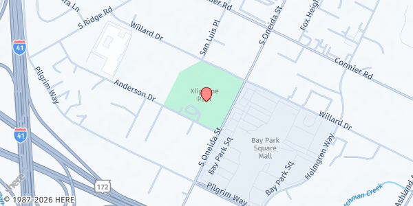 Map showing Ashwaubenon Community Center at 900 Anderson Dr, Ashwaubenon, WI
