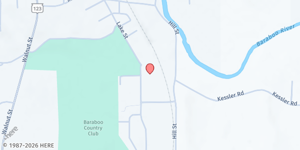 Map showing Beyond Blessed Pantry at 1101 Lake Street, Baraboo, WI