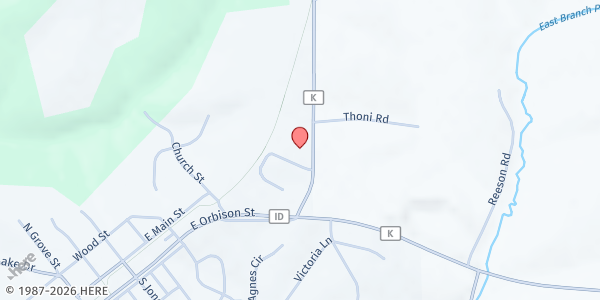 Map showing Barneveld Area Food Pantry at 505 Swiss Lane, Barneveld, WI