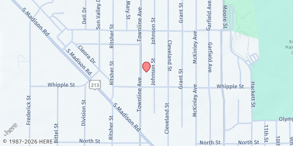 Map showing Messiah Lutheran Church Food Pantry at 1531 Townline Ave, Beloit, WI