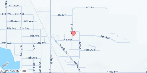 Map showing Bloomer Food Pantry at 808 Jackson St, Bloomer, WI