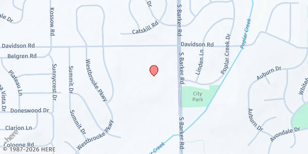 Map showing Elmbrook Church at 777 S Barker Rd, Brookfield, WI