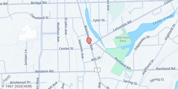 Map showing Cedarburg Community Foundation at , Cedarburg, WI