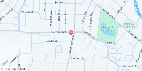 Map showing Mel's Charities at W61 N297 Washington Ave, Cedarburg, WI