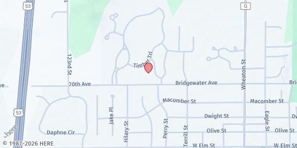 Map showing Valley Vineyard Food Pantry at 910 Bridgewater Ave., Chippewa Falls, WI