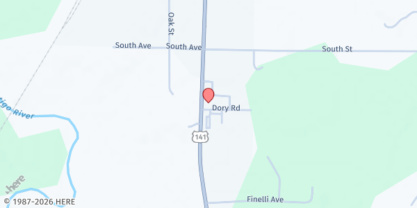 Map showing CRIVITZ AREA FOOD PANTRY at , Crivitz, WI