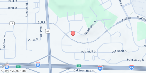 Map showing Immanuel Lutheran Church at 3214 Golf Rd, Eau Claire, WI