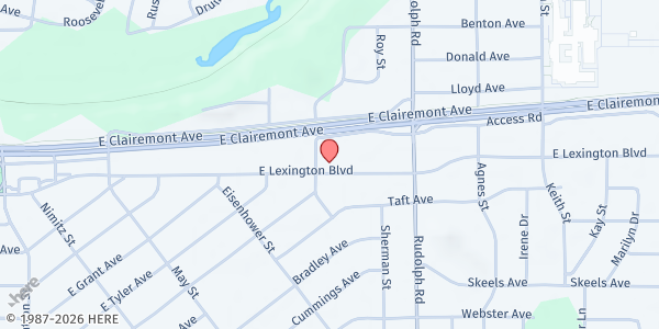 Map showing Trinity Lutheran Church (ELCA) at 1314 E Lexington Blvd, Eau Claire, WI