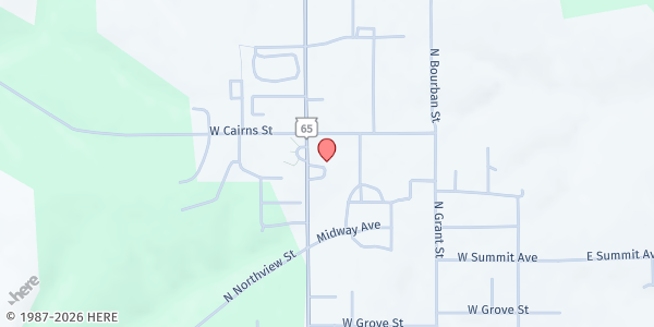 Map showing Pierce County Food Pantry at 440 N Maple St, Ellsworth, WI