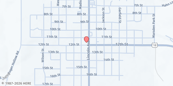 Map showing Fennimore Food Depot – Depot Exchange Inc at 1170 Lincoln Avenue, Fennimore, WI