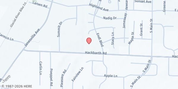 Map showing St. Joseph's Catholic Church at St. Joseph's Catholic Church, Fort Atkinson, WI