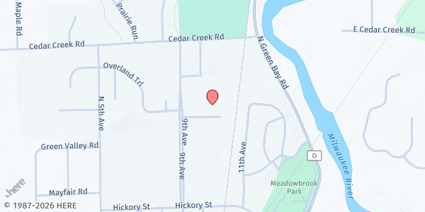 Map showing Family Sharing of Ozaukee County at 1002 Overland Ct, Grafton, WI