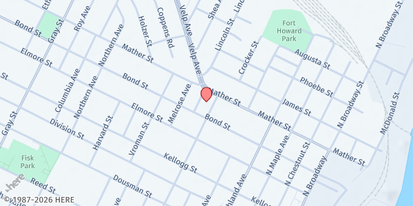 Map showing The Salvation Army of Green Bay - Food Distribution Center at 626 Union Ct, Green Bay, WI