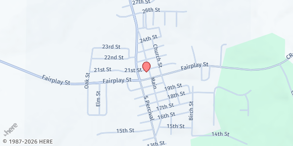 Map showing SWCAP Southwestern Food Pantry at 2115 N Main St., Hazel Green, WI