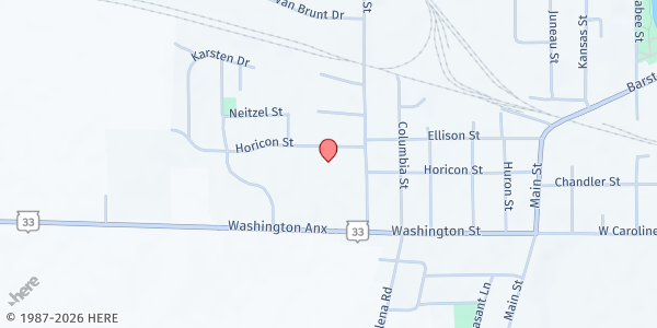 Map showing Bethesda Lutheran at 620 Washington St UNIT 3, Horicon, WI