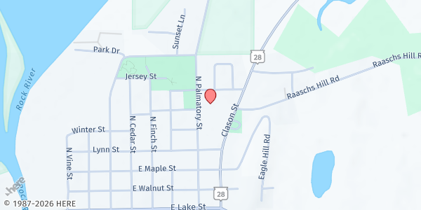 Map showing Saint Stephen Lutheran Church at 505 N Palmatory St, Horicon, WI