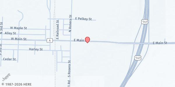 Map showing Feed My Sheep Food Pantry at 221 E. Main St., Lena, WI