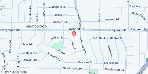 Map showing Good Shepherd Lutheran Church at 5701 Raymond Rd., Madison, WI