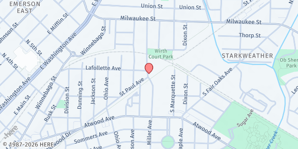 Map showing Goodman Community Center Food Pantry at 149 Waubesa St, Madison, WI
