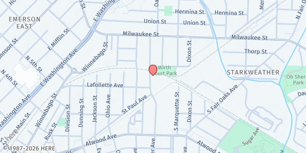 Map showing Goodman Community Center Fritz Food Pantry at 149 Waubesa St, Madison, WI