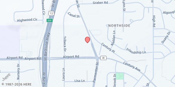 Map showing WayForward Resources - Middleton at 3502 Parmenter St, Middleton, WI