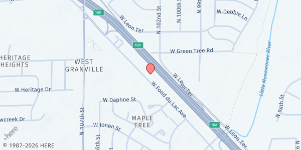 Map showing Nourish MKE | Fond du Lac Avenue at 10230 W Fond du Lac Ave, Milwaukee, WI