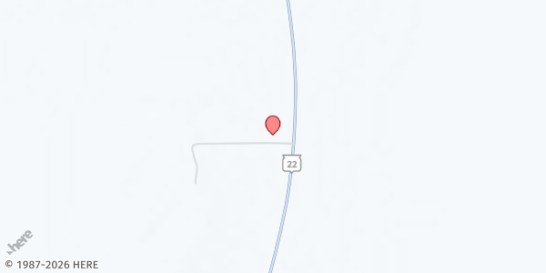Map showing Care & Share Food Bank Montello at N2975 WI-22, Montello, WI
