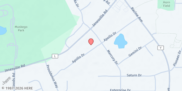 Map showing Muskego Food Pantry at S81 W19150, Muskego, WI