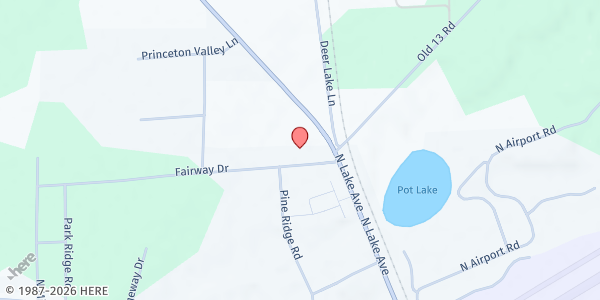 Map showing Word of Life Family Church at 104 Fairway Dr, Phillips, WI