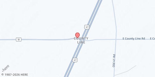 Map showing Hillside North Community Food Pantry- Pound Campus at 2023 Co. Rd., Pound, WI