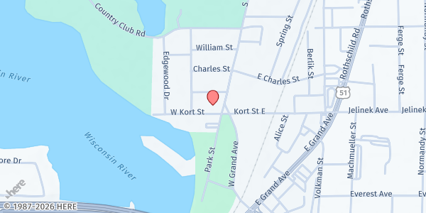 Map showing Circle of Joy- Schofield/Weston at 112 W. Kort St., Schofield, WI