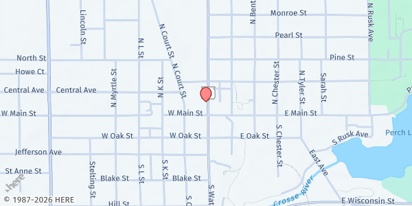 Map showing Breadbasket Ecumenical Food Pantry at 116 N Water St., Sparta, WI