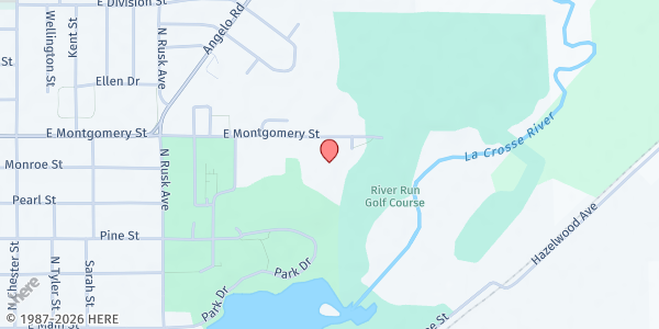 Map showing Sparta Mobile Pantry at 1121 E Montgomery St, Sparta, WI