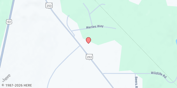 Map showing Mobile Food Pantry-Beaver Brook at N4584 Hwy. 253, Spooner, WI