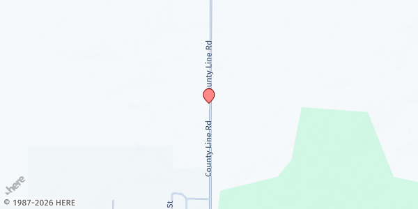 Map showing House of Hope Food Pantry at 34522 County Line Road, Spring Green, WI