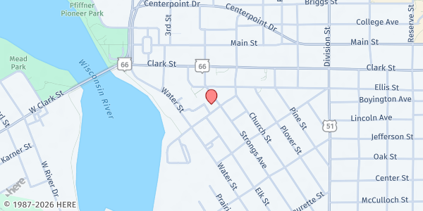 Map showing Hunger and Poverty Prevention Partnership of Portage County at 1462, Stevens Point, WI