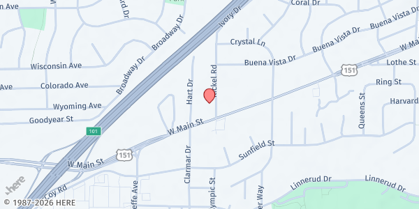 Map showing Sunshine Place - Sun Prairie Food Pantry - Food Distribution Center at 18 Rickel Rd, Sun Prairie, WI