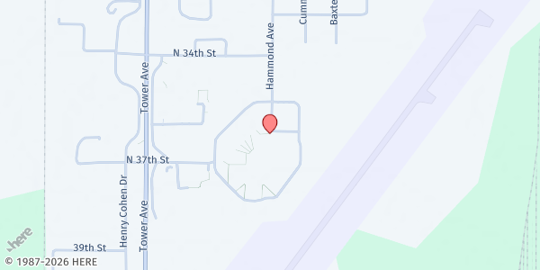 Map showing Superior Public Schools - Hammond Avenue at 3625 Hammond Avenue, Superior, WI