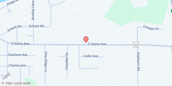 Map showing Tomahawk Community Seventh-day Adventist Church at 1529 E Somo Ave, Tomahawk, WI