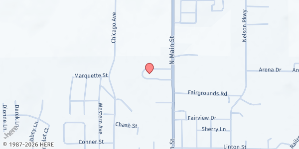 Map showing Living Faith Food Pantry at 209 Sands Road, Viroqua, WI