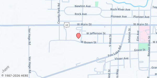 Map showing Medicine Lodge Housing Authority at Medicine Lodge Housing Authority, Waupun, WI